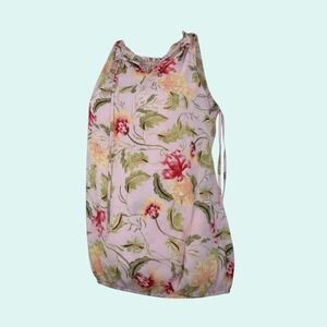 Soho New York & Company Women's Halter Top S Lavender Floral Blouse